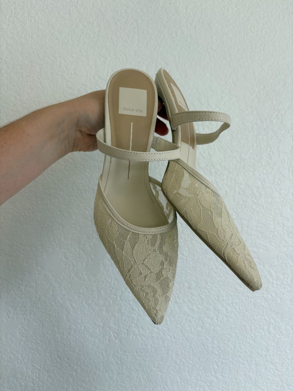 Dolce Vita Lace White Heel